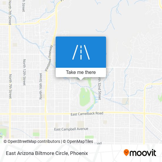 Mapa de East Arizona Biltmore Circle
