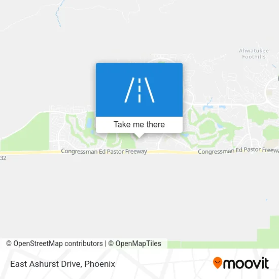 East Ashurst Drive map