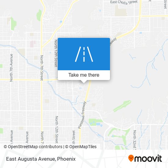 East Augusta Avenue map
