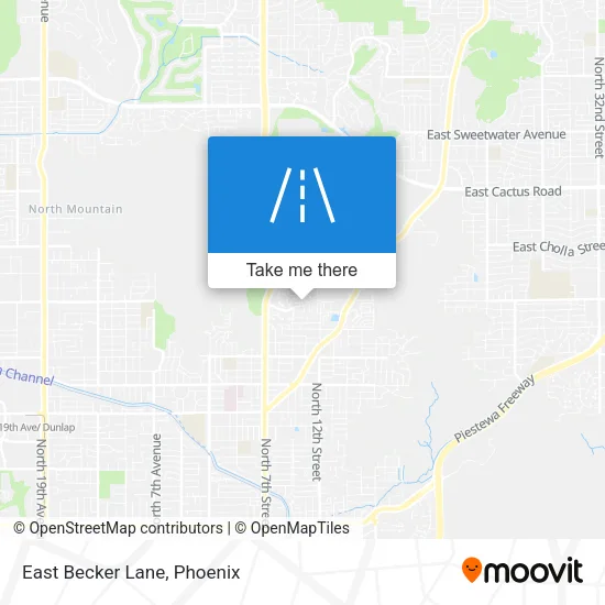 East Becker Lane map