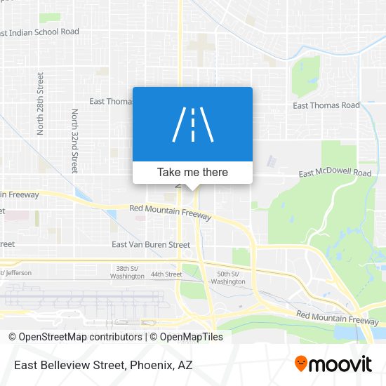 East Belleview Street map