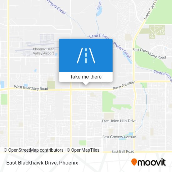 East Blackhawk Drive map