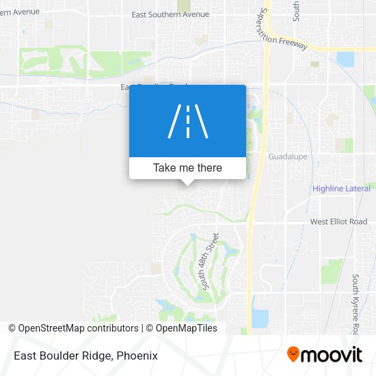 Mapa de East Boulder Ridge