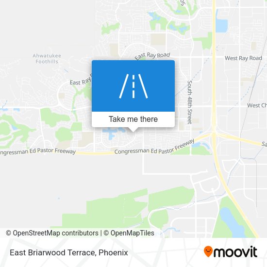 Mapa de East Briarwood Terrace
