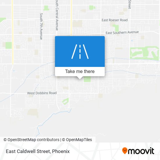 East Caldwell Street map