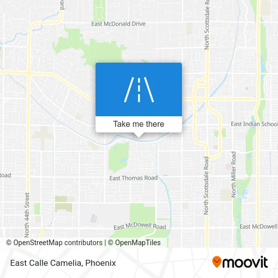 East Calle Camelia map
