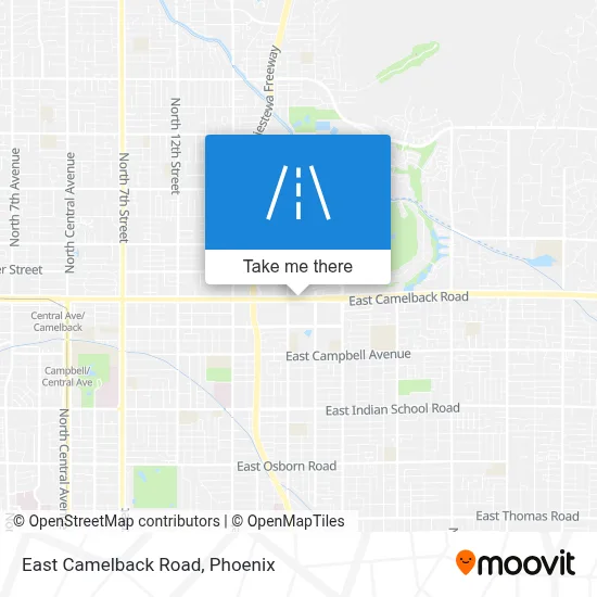 East Camelback Road map