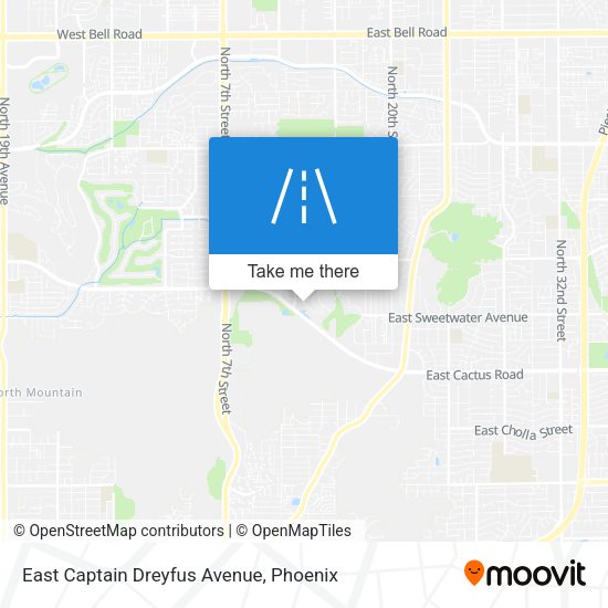East Captain Dreyfus Avenue map