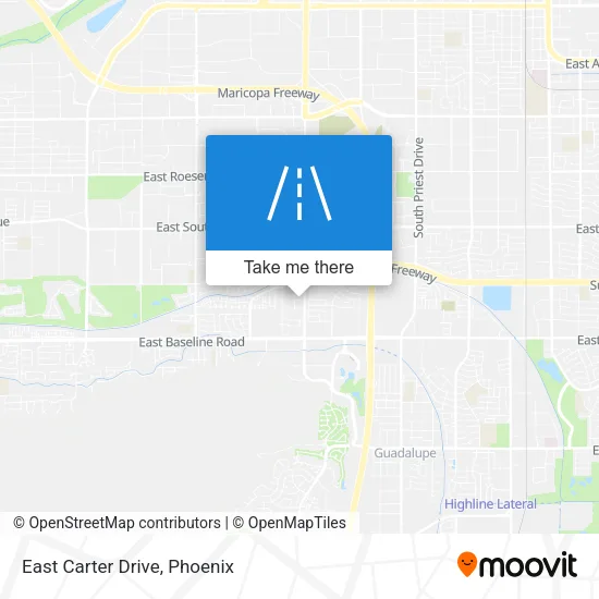 East Carter Drive map
