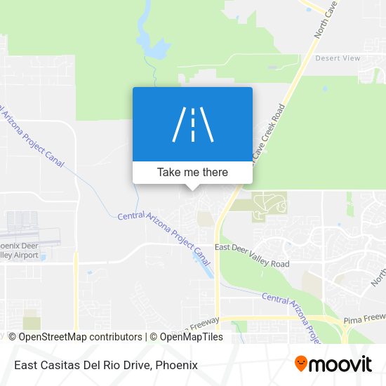 East Casitas Del Rio Drive map