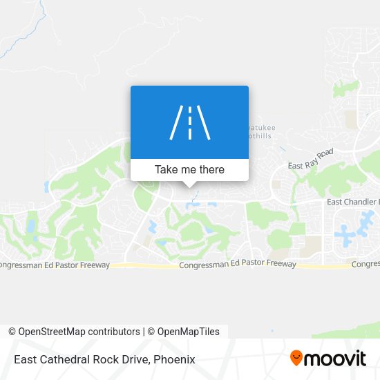 East Cathedral Rock Drive map