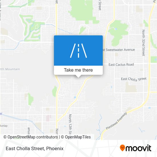 Mapa de East Cholla Street