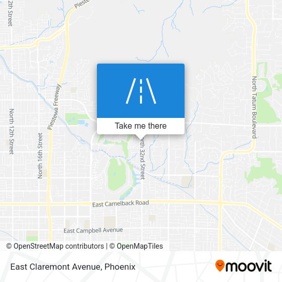 East Claremont Avenue map