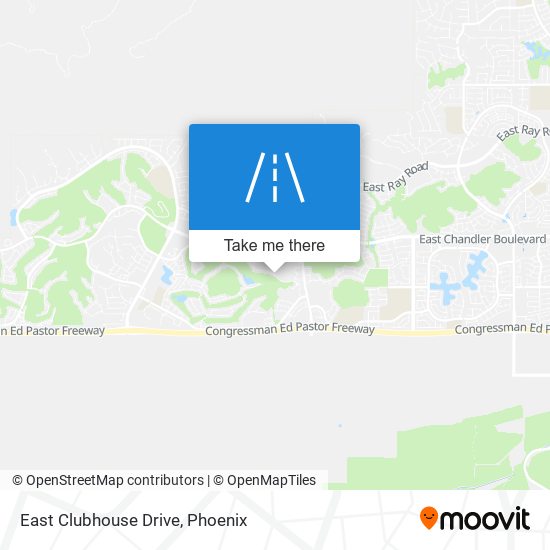 East Clubhouse Drive map