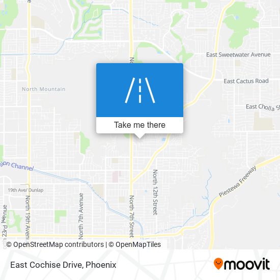 East Cochise Drive map