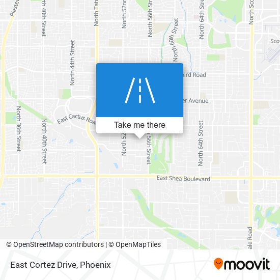 East Cortez Drive map