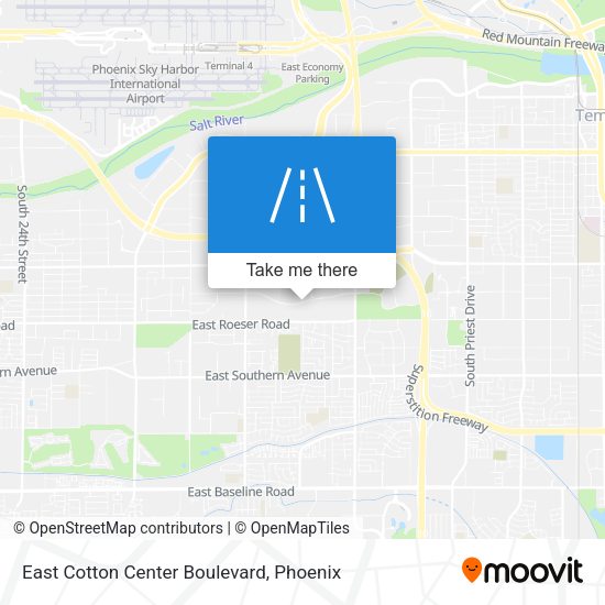 East Cotton Center Boulevard map