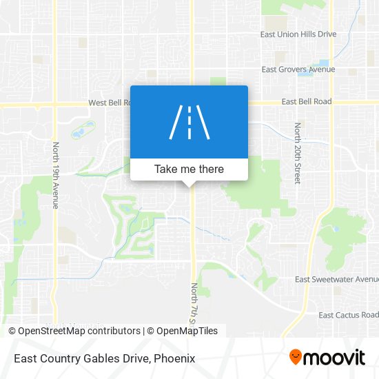 East Country Gables Drive map