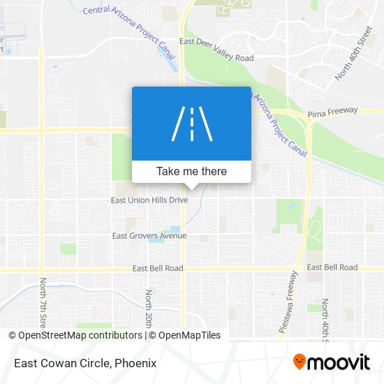 East Cowan Circle map