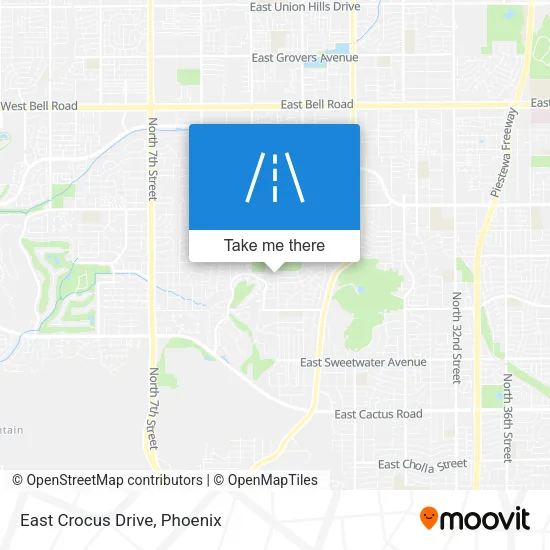 East Crocus Drive map