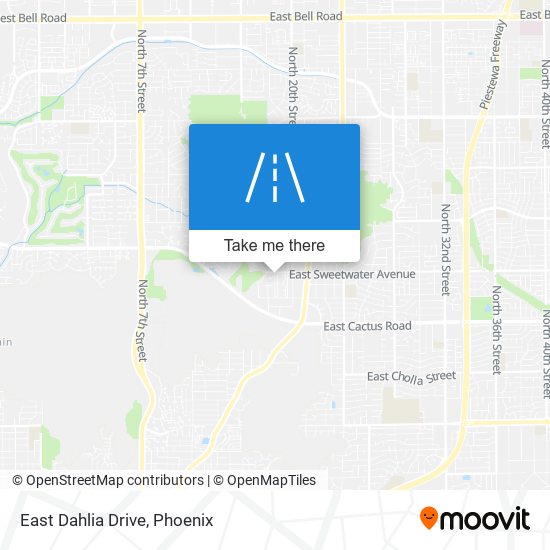 East Dahlia Drive map