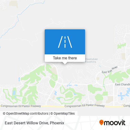 Mapa de East Desert Willow Drive