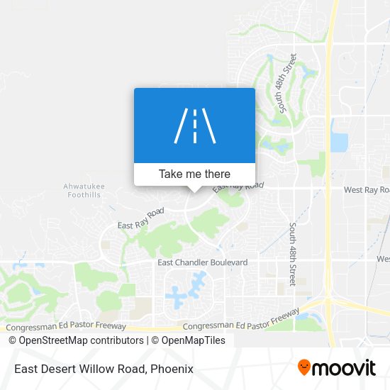 Mapa de East Desert Willow Road