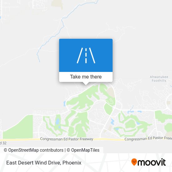 East Desert Wind Drive map