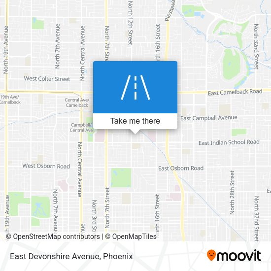 Mapa de East Devonshire Avenue