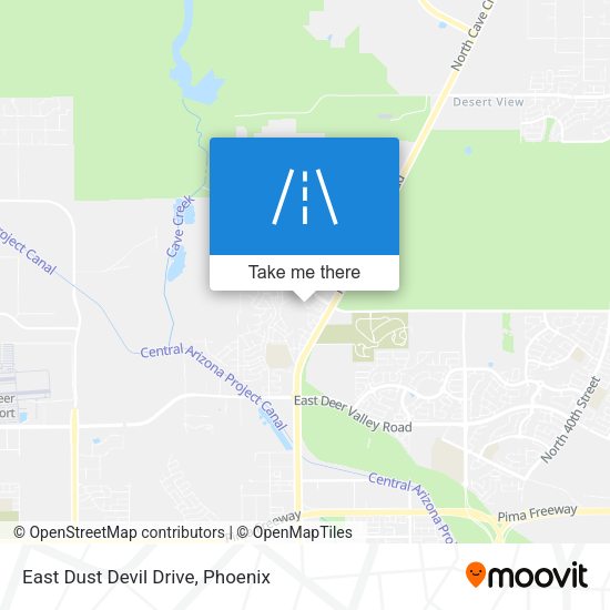 Mapa de East Dust Devil Drive