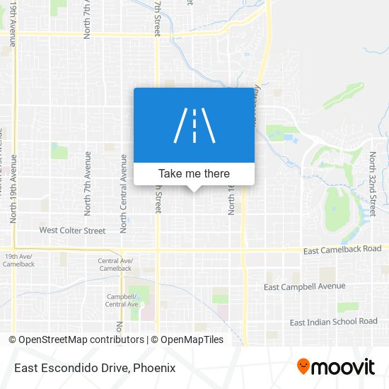 East Escondido Drive map