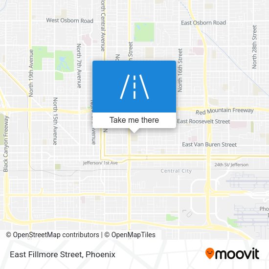 East Fillmore Street map