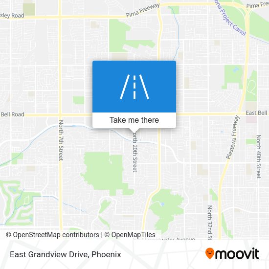 Mapa de East Grandview Drive