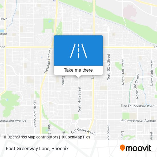 Mapa de East Greenway Lane