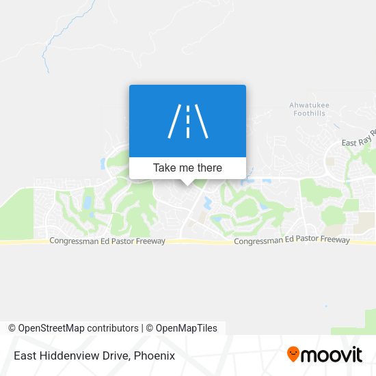 East Hiddenview Drive map