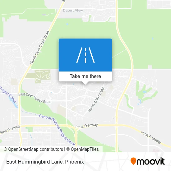 East Hummingbird Lane map