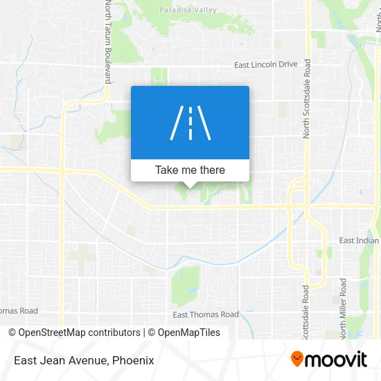 East Jean Avenue map
