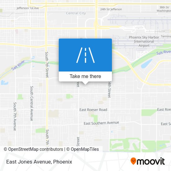 Mapa de East Jones Avenue