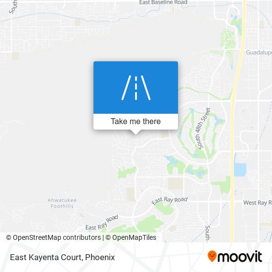 East Kayenta Court map