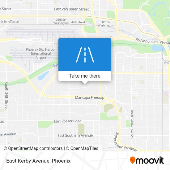 Mapa de East Kerby Avenue