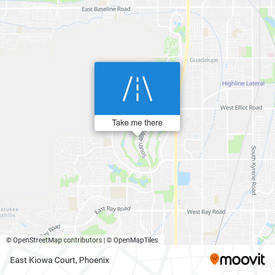 East Kiowa Court map