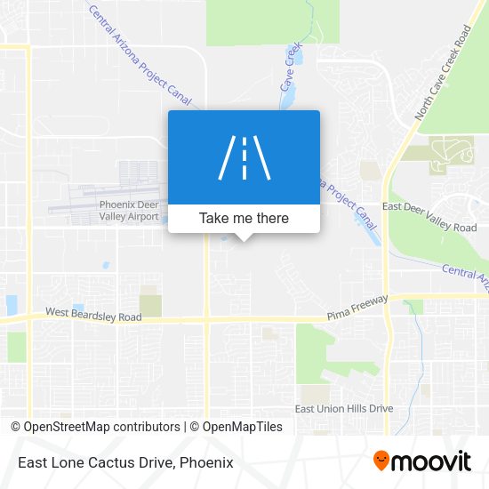 East Lone Cactus Drive map