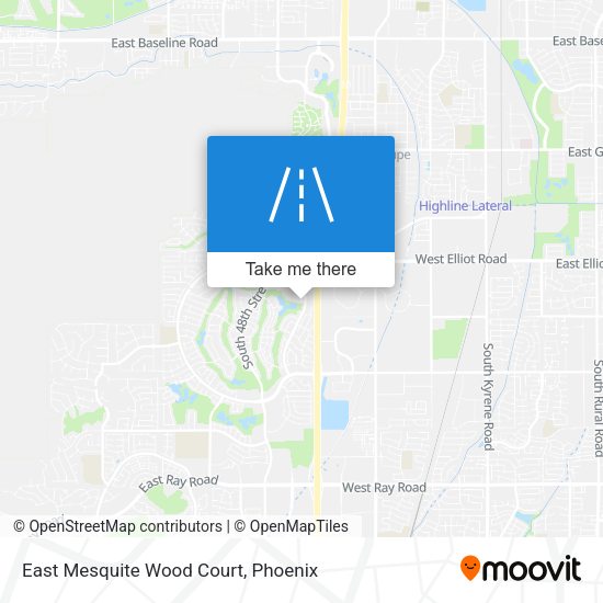 East Mesquite Wood Court map