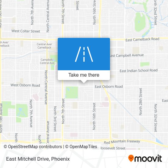 Mapa de East Mitchell Drive