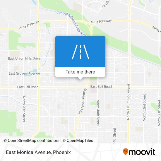 Mapa de East Monica Avenue