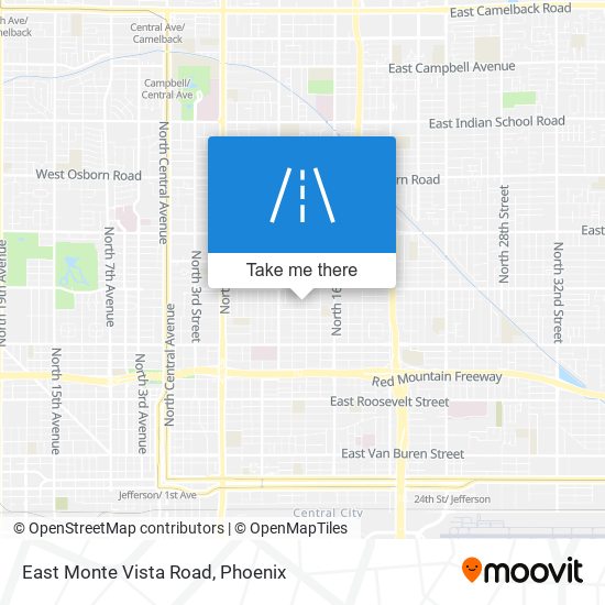 Mapa de East Monte Vista Road