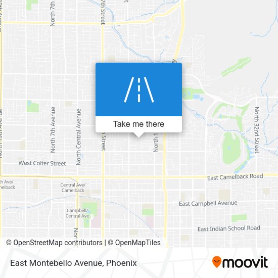 Mapa de East Montebello Avenue