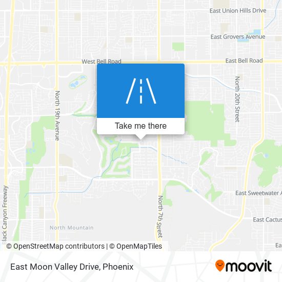 East Moon Valley Drive map