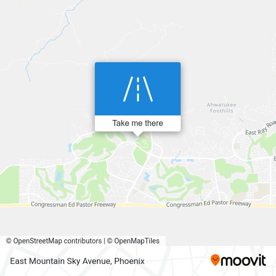 East Mountain Sky Avenue map
