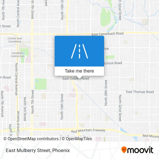 East Mulberry Street map